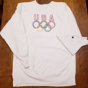 🔥Vintage Champion Olympic Revese Weave sweatshirt